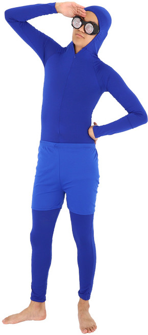 쫄쫄이의상 블루 반바지 포함 코스튬 전신타이즈