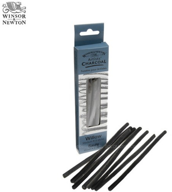 윈저앤뉴튼 전문가용 목탄 Charcoal Medium 12개입, WI7005173