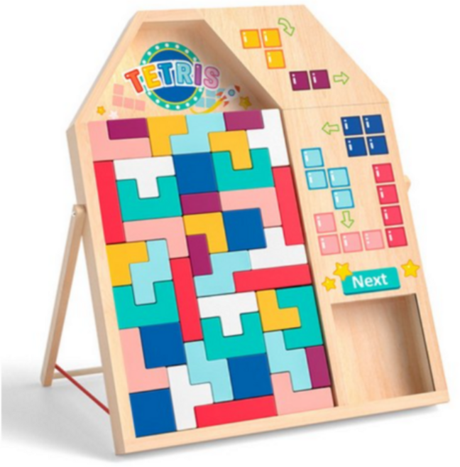 테트리스 퍼즐 남아 여아 두뇌로 장난감 개발, 사진색, 1개