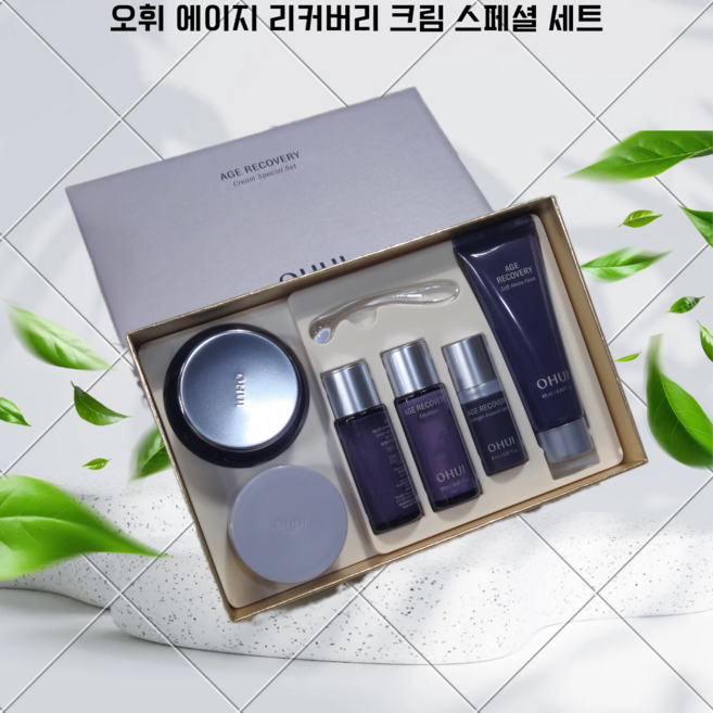 에이지 리커버리 크림 스페셜 세트 오휘에이지 리커버리 크림 스페셜 세트 (크림 본품 50ml+ 리필 50ml 총100ml 세트 내장 ) 선물포장+쇼핑백 증정, 1개