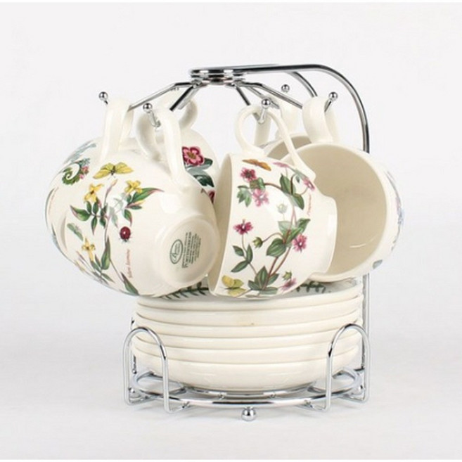 레벤호프 스텐 회전 커피잔 걸이 6p용, SILVER, 1개