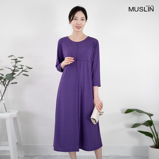 엄마옷 핀턱 7부 원피스 6CVB13184마담 중년여성 빅사이즈 50대 60대 70대 할머니옷