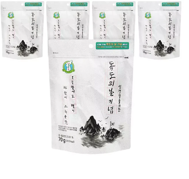 성경김 독도 김자반 참돌자반 조미김 5봉 70g, 1개