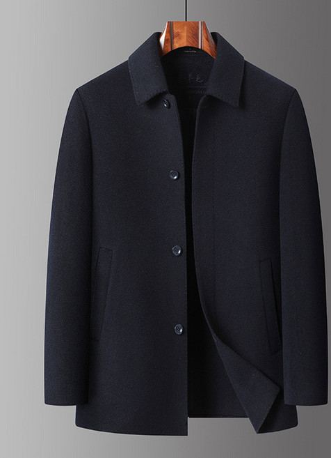 캐시미어 100 남자 반코트 양모 울 하프코트