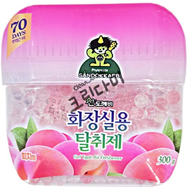 화장실디퓨저 향수 향기 암모니아 정화조냄새 제거 피치향, 1개, 300g