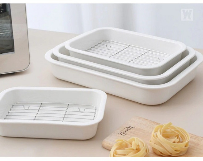 독일감성의 Kichenware 바겐슈타이거 세라믹트레이 4종선택 (밧드+렉) 오븐 에어프라이어 전자렌지 식세척기사용가능, ce03, 1개