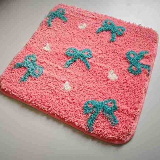 해피유통 유아 아동용 귀여운 캐릭터 원형 방석 소프트 플러시 체크 무늬 좌석 쿠션 사계절 사용 가능, 40*40센티미터., 38