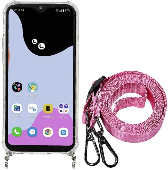 키즈폰 SKT 포켓몬폰2 목걸이 케이스 + 액정보호필름(2매) 세트상품