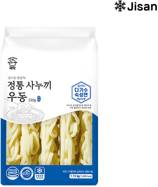 다가수방식으로 제조 쫄깃한 면발 냉동 싱거운밥상 정통 사누끼 우동면 총1.15kg, 1.15kg, 1개