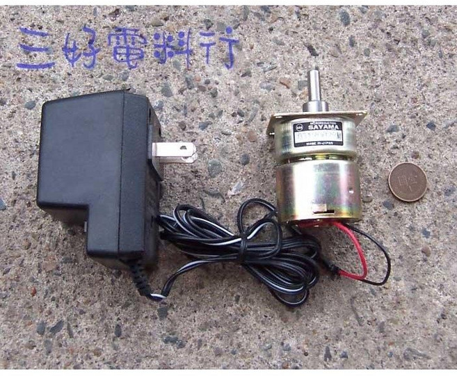 三好電料2店 日製金色小馬達 學生專題製作適用 110v變電器可選, 單購馬達 12v 150轉, 1個