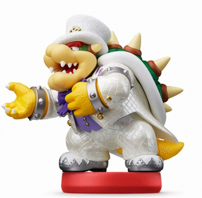 [닌텐도국내정품] 닌텐도 아미보 amiibo 슈퍼 마리오 웨딩 쿠파 아미보, 1개