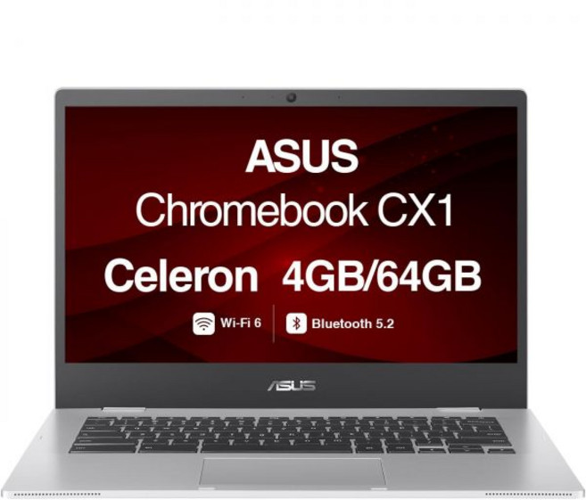 ASUS 크롬북 플러스 CX34 14인치 FHD 인텔 코어 i3-1215U 1.20GHz 최대 4.40GHz 8GB 128GB UFS SSD UHD 그래픽 크롬OS 노트북 -, 4GB RAM|64GB SSD, Intel Celeron N4500