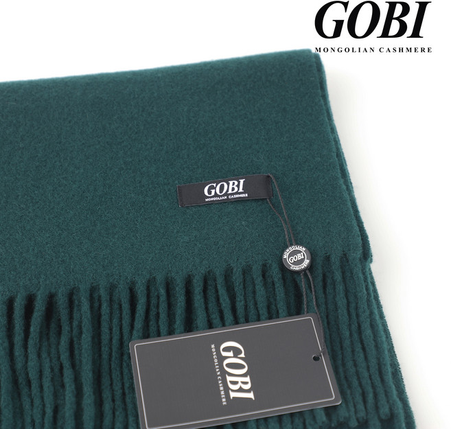 (블랙라벨) GOBI 고비캐시미어 머플러 / 몽골캐시미어 100% 다크그린 / 부모님 커플 선물 기념
