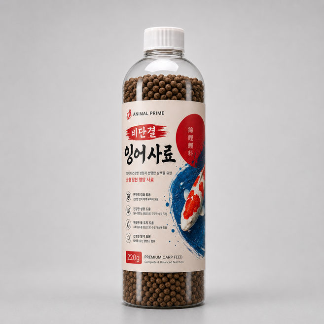 비단결 잉어사료 금붕어 메기 향어 메기 부상사료 7호, 1개, 500ml