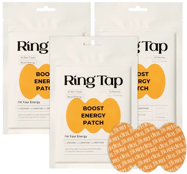 링탭 부스트 에너지 아르기닌 비타민 패치 10개입, 3개 - 쿠팡