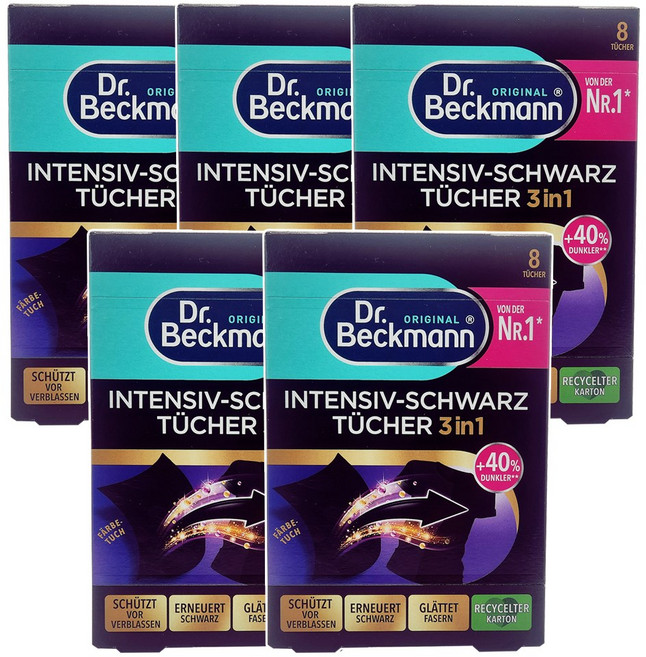 닥터베크만 블랙 전용 시트, 5개, 8매입