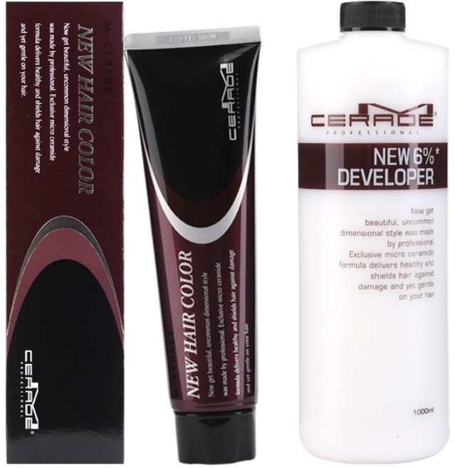 엠세라드 헤어 컬러 새치 염색약 염모제 120ml, 9G 금빛아주밝은황갈색, 1개