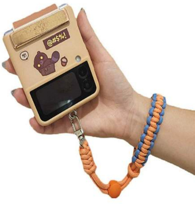 유럽여행필수품 핸드폰 소매치기방지스트랩 해외여행필수템 도난방지, 오렌지, 1개