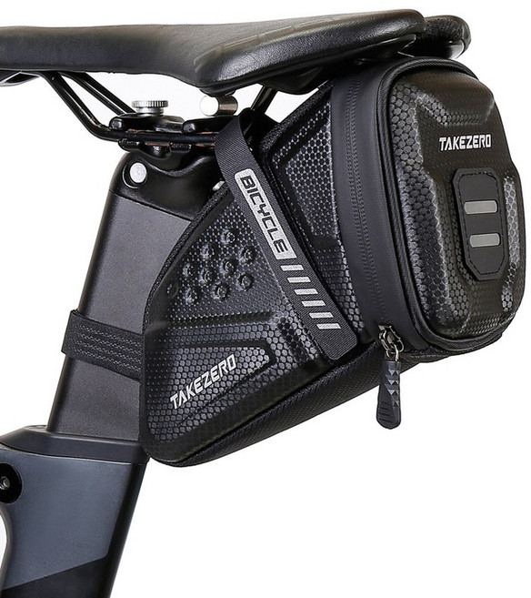 화이트리버 야간반사 자전거 안장가방, 1개