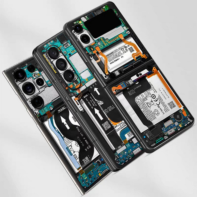 갤럭시s23 22 21 플립 폴드 폰분해도 스티커 후면필름, s22플러스_백필름 sp5171, 1개