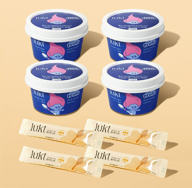 룩트 허니&요거트 4종세트, 띠크, 4개, 100g