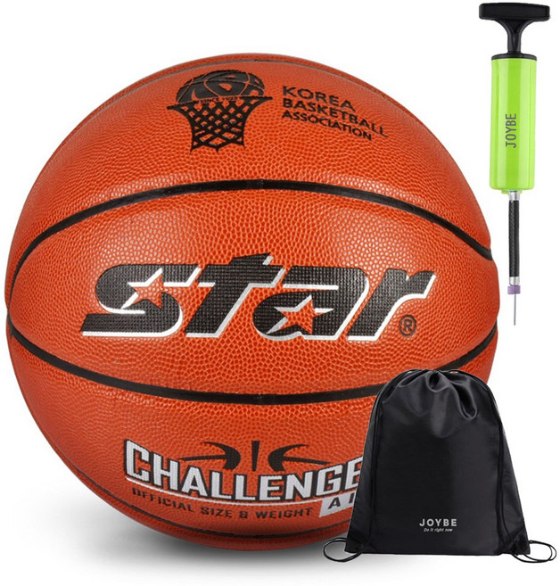 스타 농구공 챌린저 에어, BB5317+joybe공가방&펌프, 1개