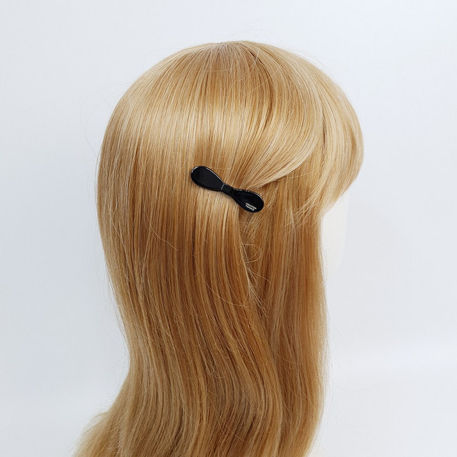 시크몽 프랑스핀 퓨어 초미니 옆머리 5 cm 둥근 리본 헤어 집게핀