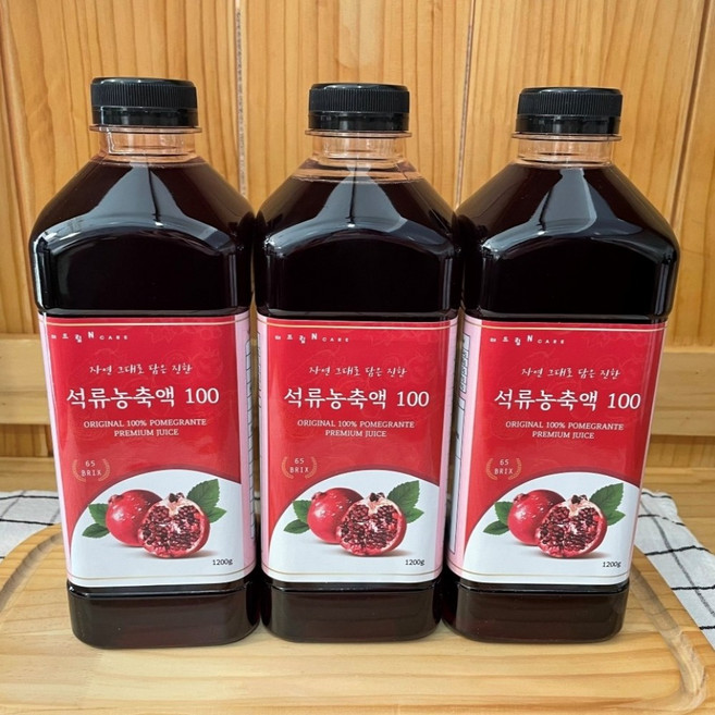 츄잉스낵 석류 100% 농축액 석류즙 원액 엑기스 착즙, 1, 1.2kg