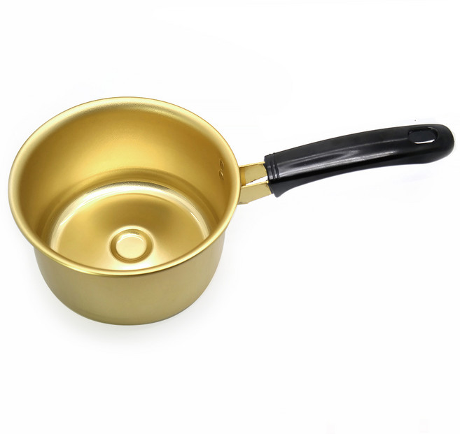 [특허] 신박한 고화력 라면냄비 1인용 양은라면냄비 편수 국산 전용 전문 바닥이 특별한 라면냄비 황냄비 캠핑 누릉지 냄비 어묵 꼬치 14cm, 뚜껑제외, 1개