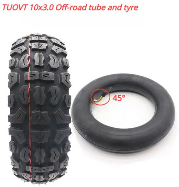 듀얼트론 빅터 럭셔리 이글 스피드웨이 4 5 쿠구 M4 프로 퀵 3 제로 10X 전기 스쿠터용 TUOVT 10x3.0 타이, 1개