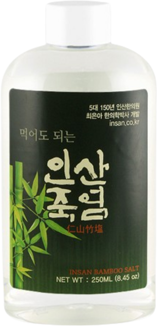 인산죽염 먹어도 되는 가글용 죽염 소금 죽염수 250ml, 1개