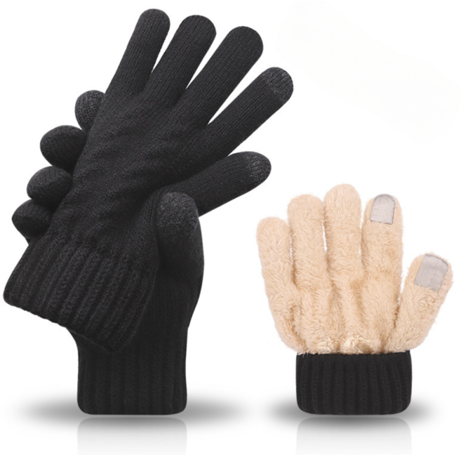 더라운드 남성 스마트폰 터치 겨울 기모 장갑