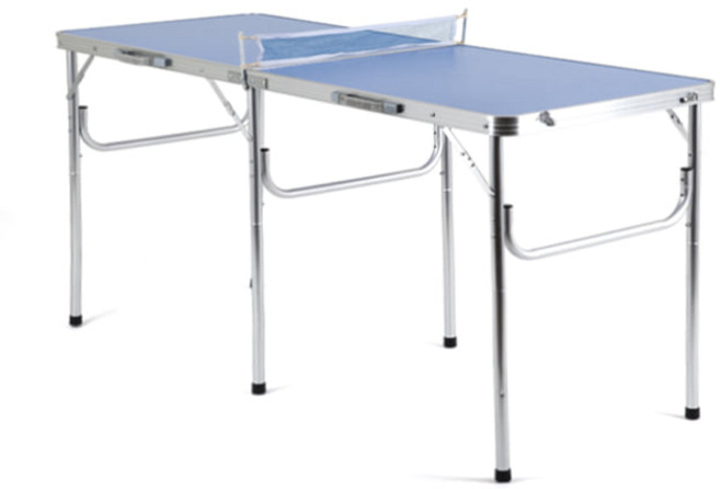 아이워너 접이식 2단 탁구대, 블루, 1세트
