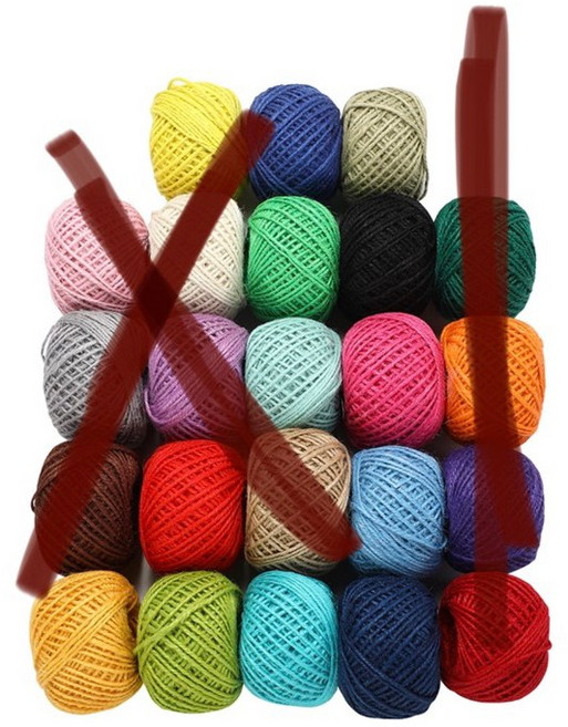 手工DIY彩色麻繩 裝飾麻繩, 一卷隨機, 1個