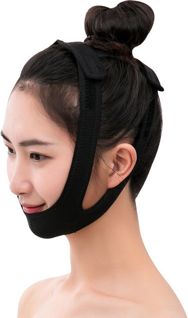 쿠힛 턱선 브이라인 리프팅 밴드, A타입(검정), 1개