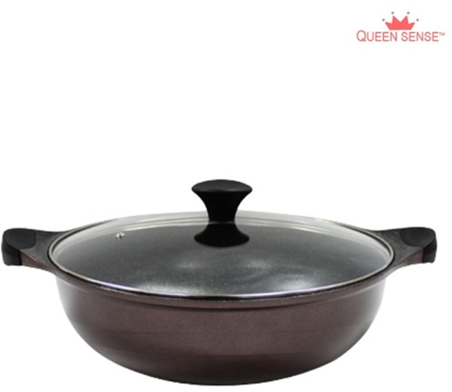 퀸센스 [퀸센스] 프리미엄 통주물 만능요리 웍팬 36cm 궁중전골냄비, 1개, 단일사이즈