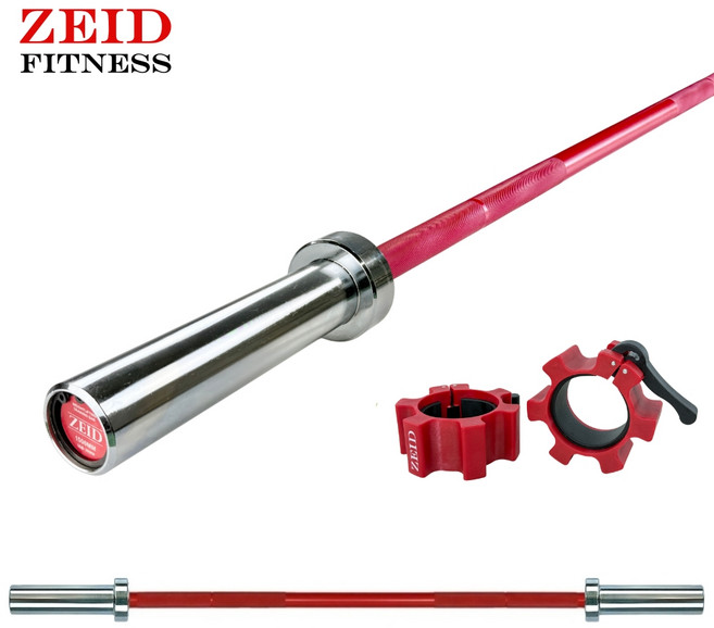 레드샤프트 중량봉 1500mm 12kg 탄력봉 바벨바 헬스봉 역기봉, 레드, 1개