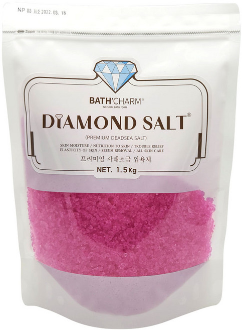 바스참 다이아몬드솔트 사해소금 입욕제 1.5kg 반신욕 족욕 바스솔트, 1개