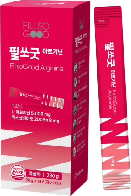에너지 부스터 고함량 L 아르기닌 5000mg 시트룰린 오르니틴 항산화 비타민 무카페인, 1박스, 14회분 - 쿠팡