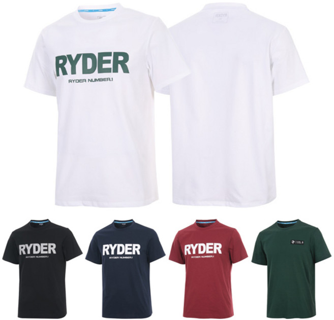 라이더 배드민턴 티셔츠 반팔 상의 남성 여성 코튼라이크 기획티