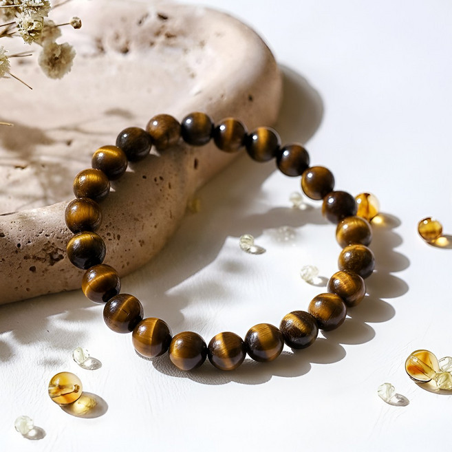 레베르 행운의 호안석 천연석 비드 데일리 남녀공용 남자 여성 팔찌