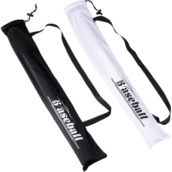 제품공감 야구 방망이 스포츠 배트 장비 가방, 2개, 화이트+블랙