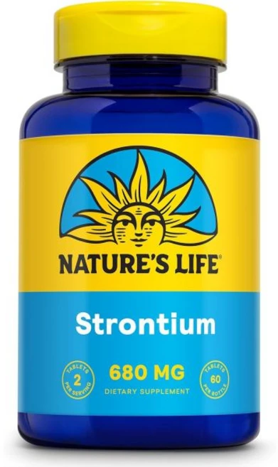 청소년영양제 아기영양제 네이처스 라이프 스트론튬 시트레이트 680mg 킬레이트 미량 미네랄 고 부드러운 소화 60일 보증 실험실 검증 30인분 정제 60정, 1개 - 쿠팡