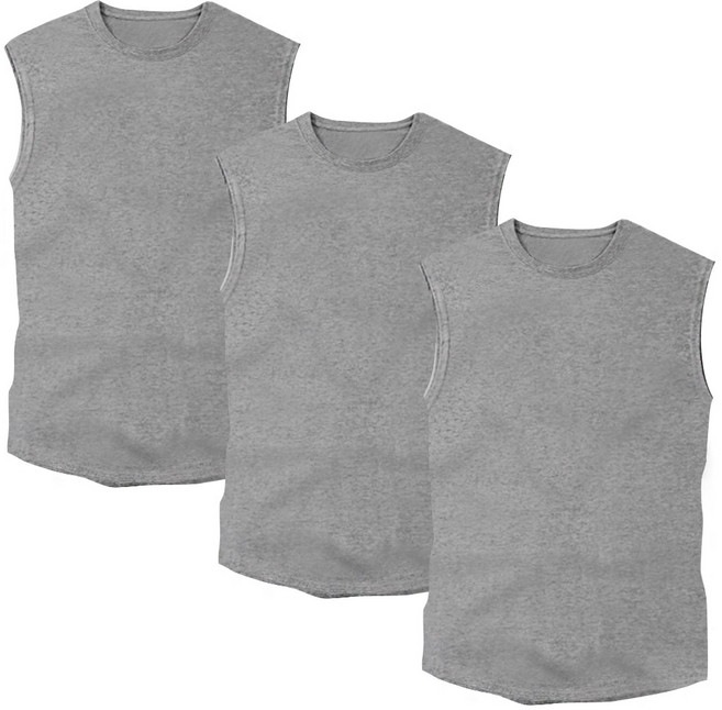 더폴그라운드 남여공용 나시티 3PACK