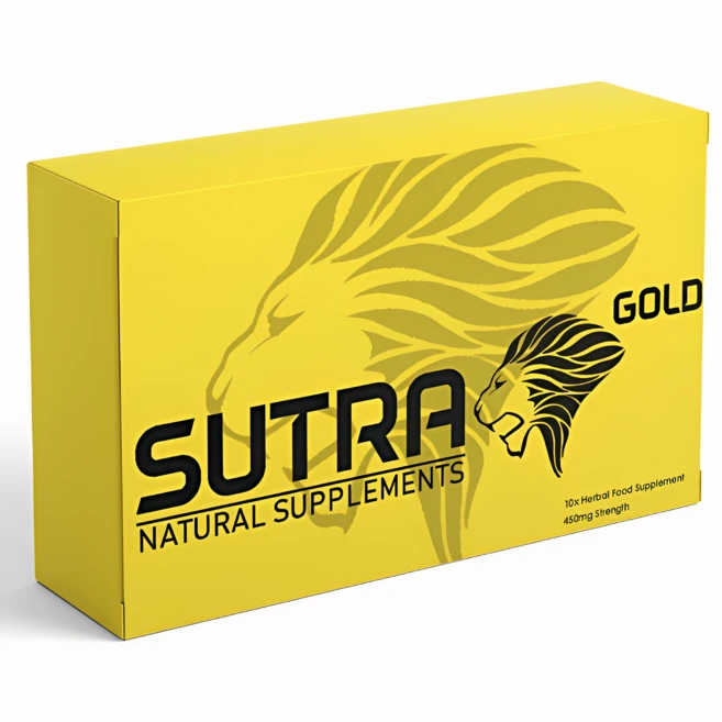 Sutra 수트라 골드 영국제조 남성을 위한 새로운 포뮬러 복합 자연 보충 에너지 파워 밸런스 데일리 케어 도움 휴대 편리한 보조제, 1개, 10정 - 쿠팡