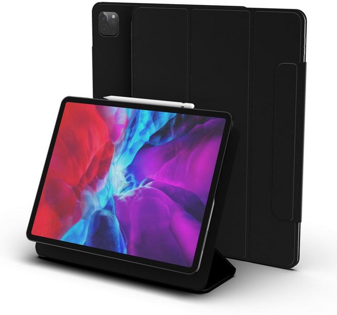 로랜텍 마그네틱 스마트 폴리오 아이패드 케이스, 블랙, 1개