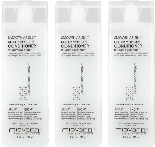 지오바니 스무스 에즈 실크 디퍼 모이스처 컨디셔너, 250ml, 3개 - 쿠팡
