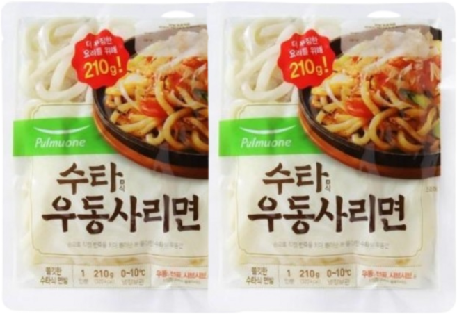 풀무원 수타우동사리면 210g, 2개