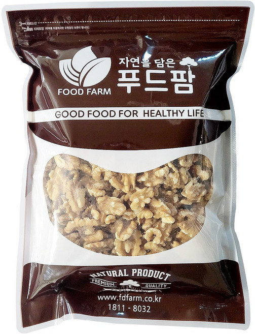 푸드팜 호두 캘리포니아, 500g, 1개