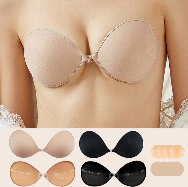 ZHEYE 누드실리콘브라 수영복 비키니 웨딩 1+1